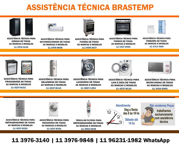 Assistência técnica eletrodomésticos Brastemp