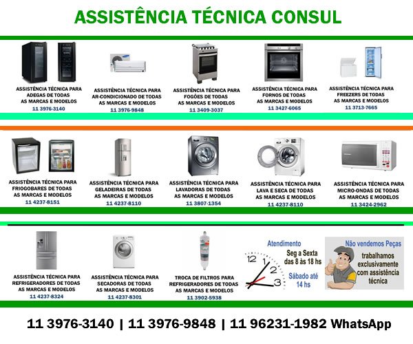 Assistência técnica eletrodomésticos Consul