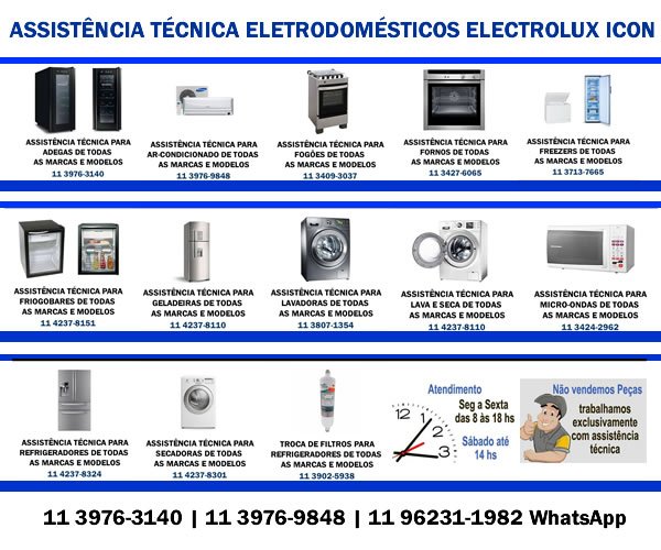 Assistência Técnica Eletrodomésticos Electrolux Icon