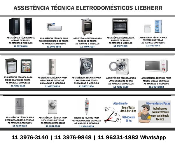 Assistência técnica eletrodomésticos Liebherr