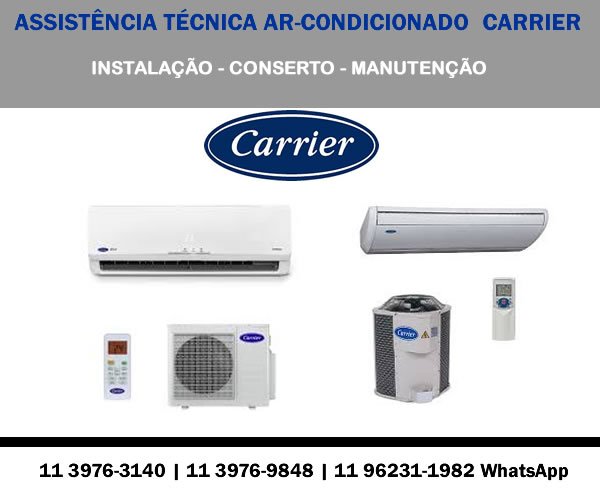 Assistência técnica ar-condicionado Carrier