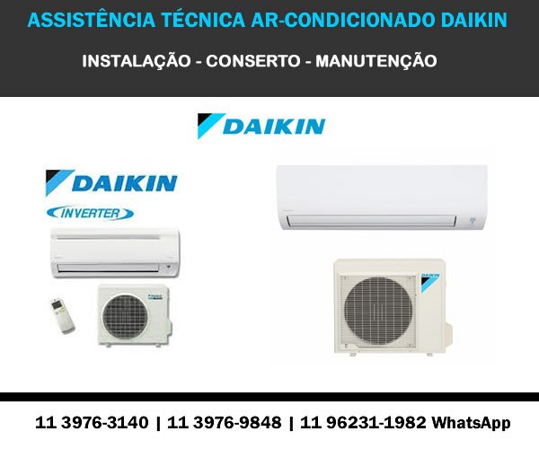Assistência técnica ar-condicionado Daikin